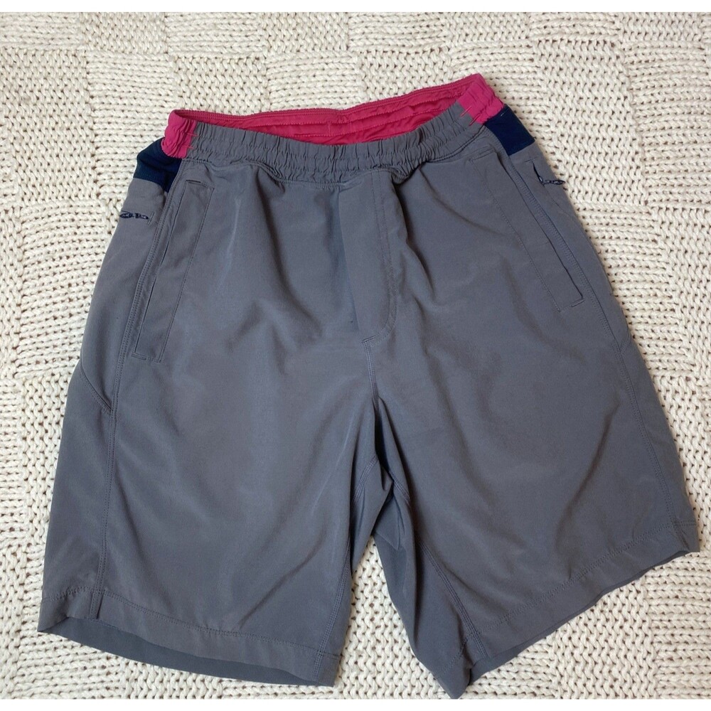 Birddogs Shorts S Long Grey Boom For Your Boomstick Lined Athletic Stretch Pink